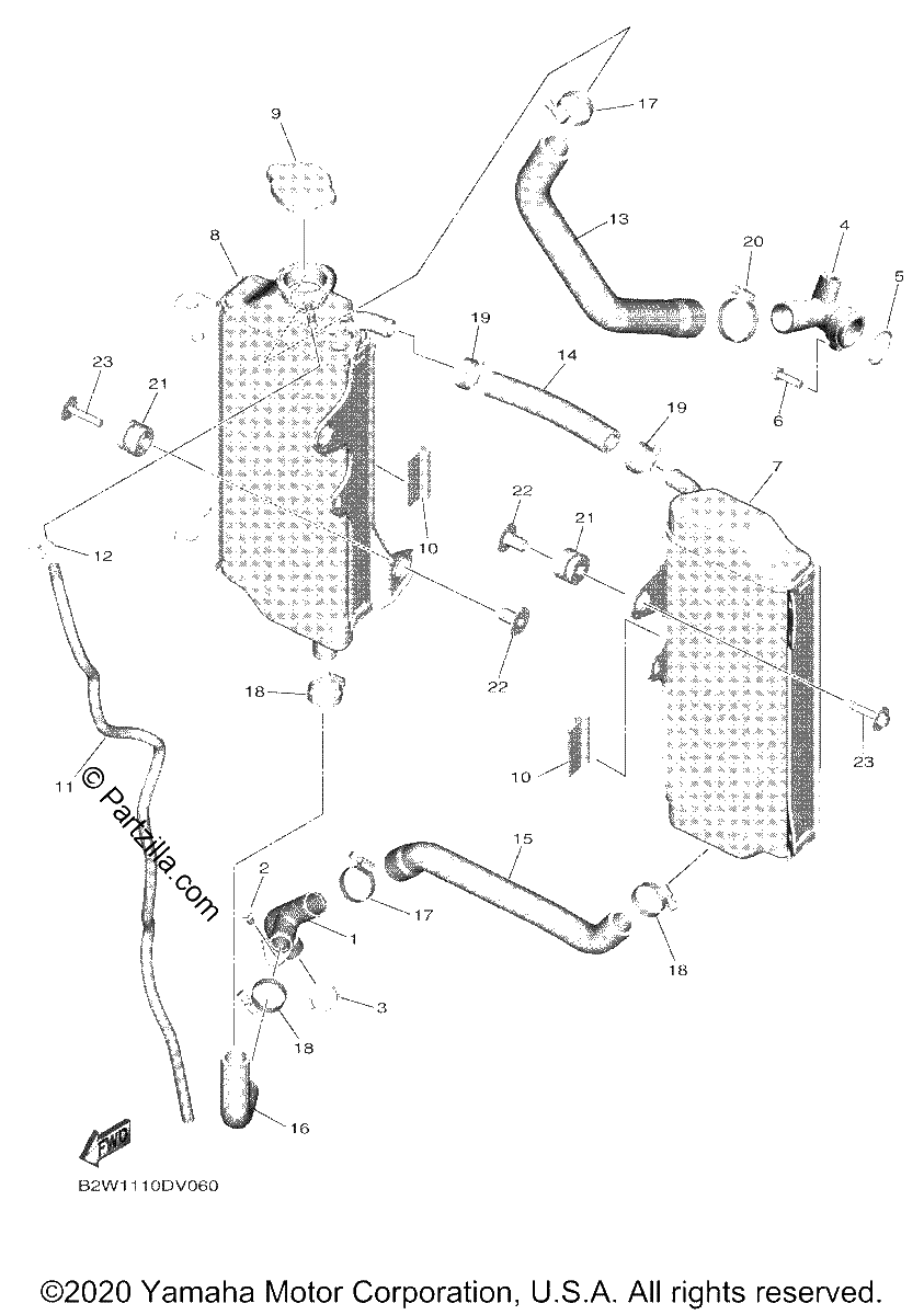 Diagrama de RADIATOR HOSE