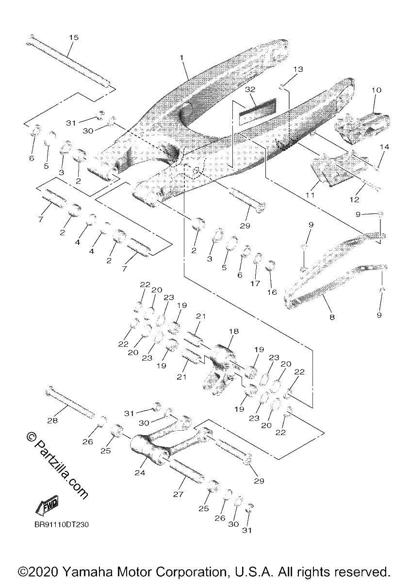 Diagrama de REAR ARM