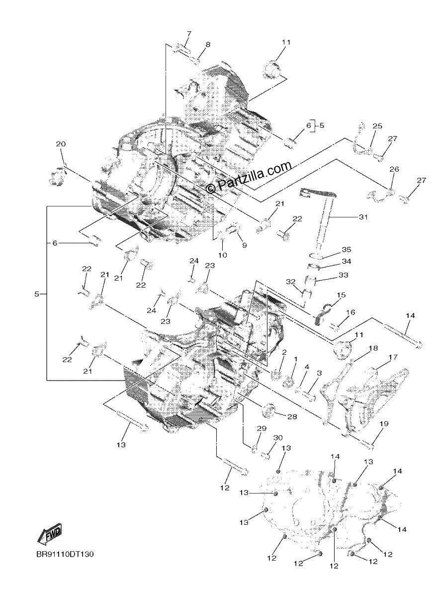 Diagrama de CRANKCASE