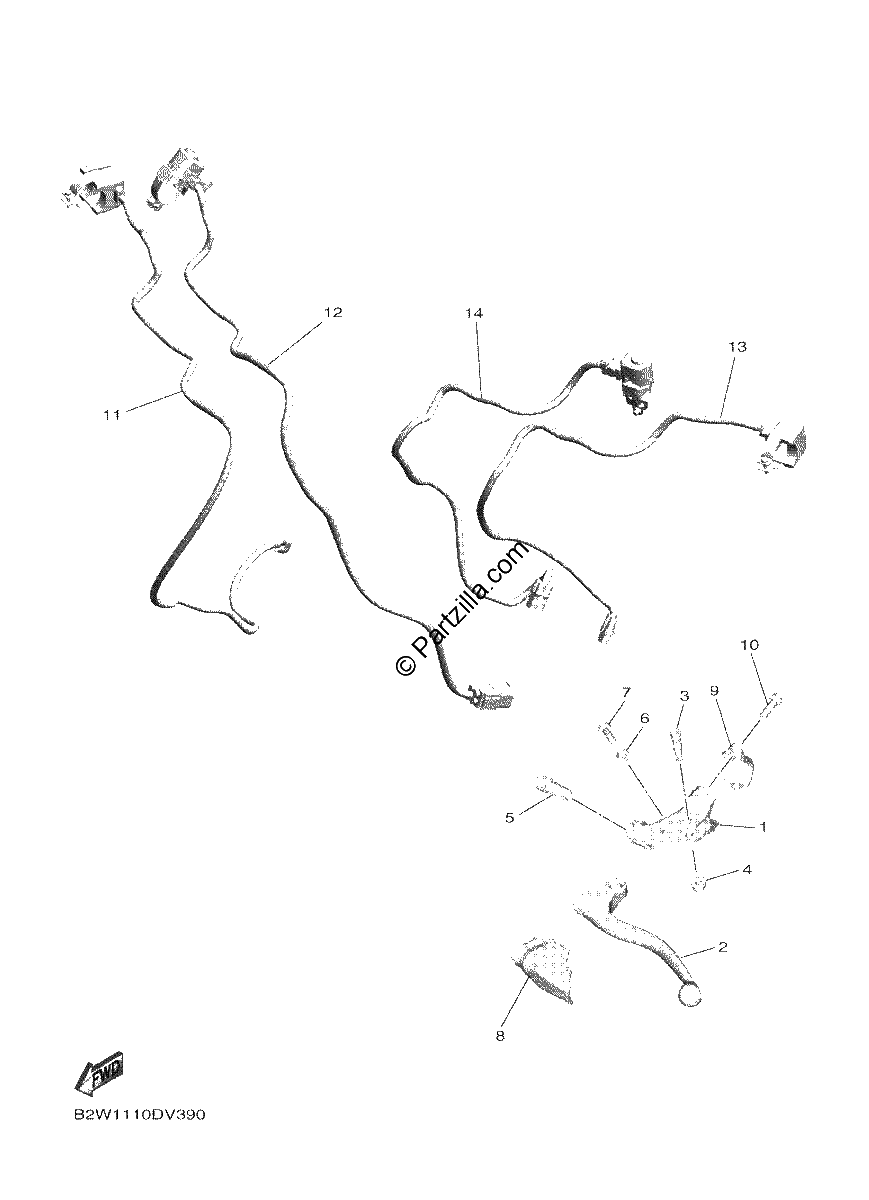 Diagrama de HANDLE SWITCH LEVER