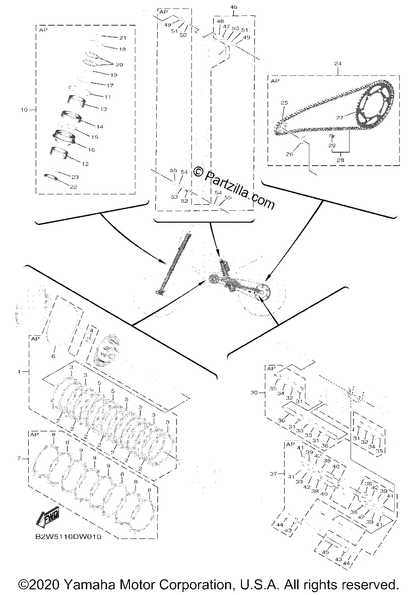 Diagrama de MAINTENANCE PARTS KIT