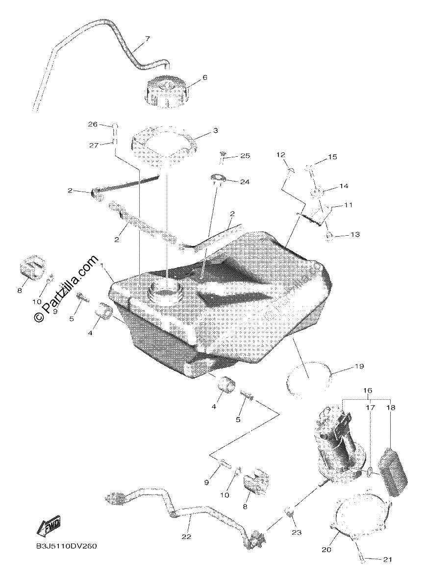 Diagrama de FUEL TANK