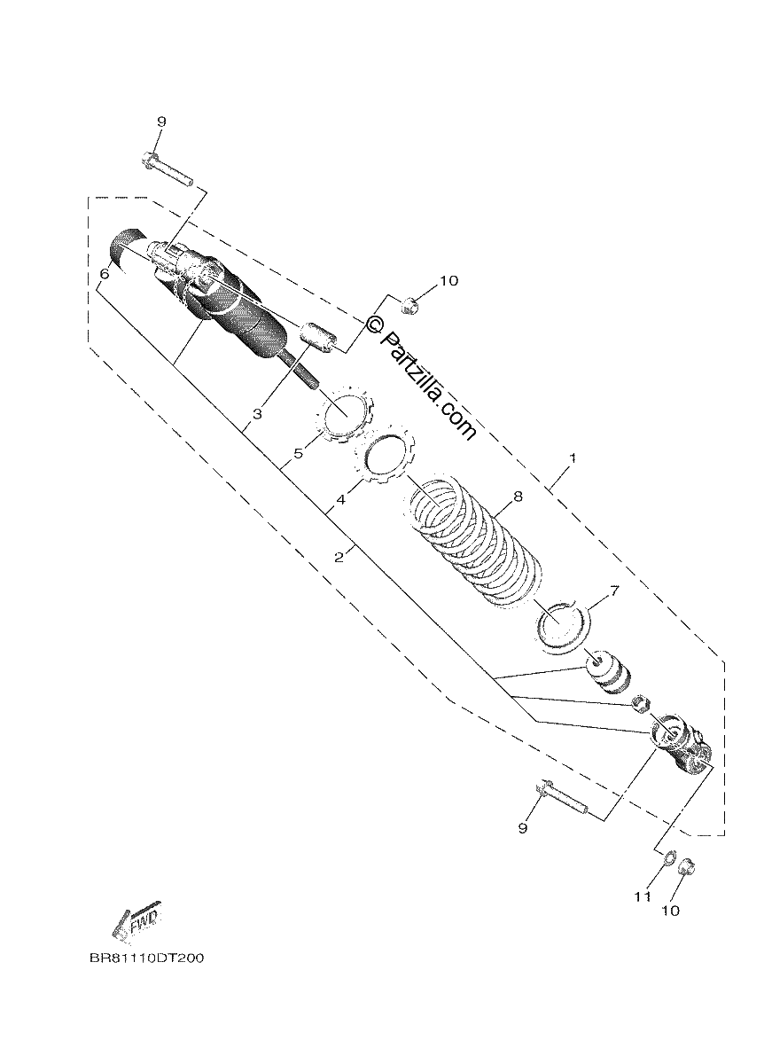 Diagrama de REAR ARM SUSPENSION