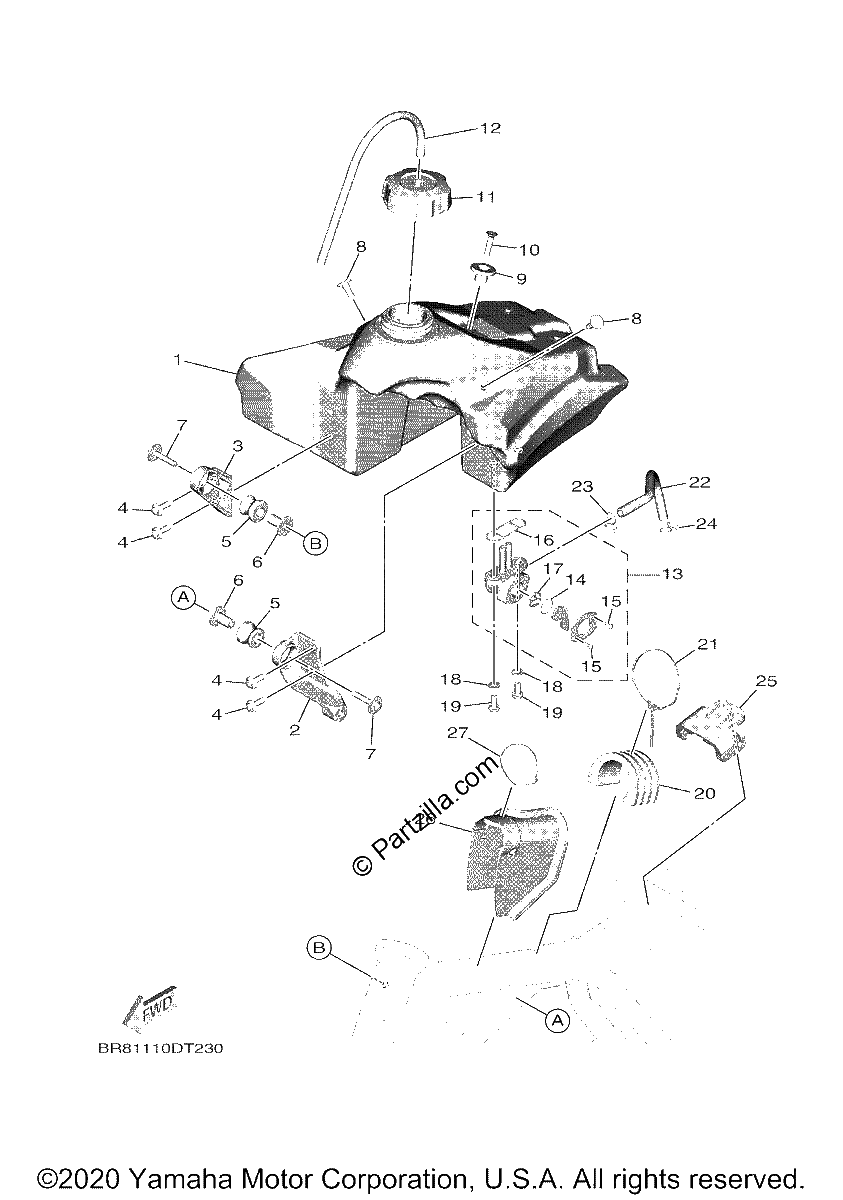 Diagrama de FUEL TANK