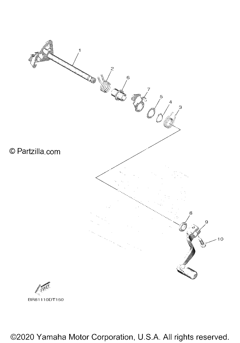 Diagrama de SHIFT SHAFT