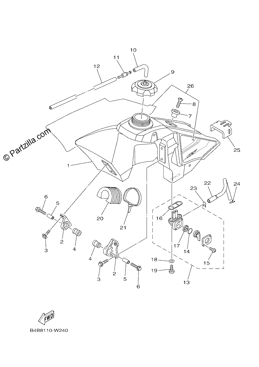 Diagrama de FUEL TANK