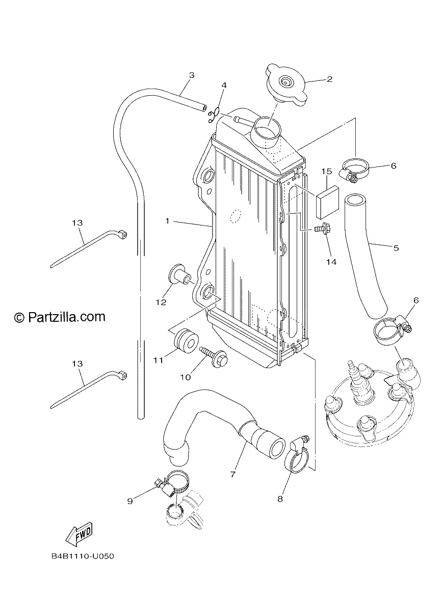 Diagrama de RADIATOR HOSE