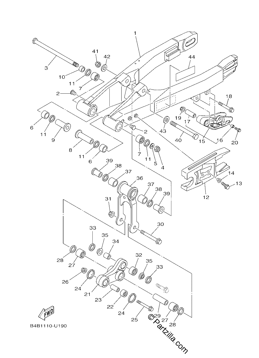 Diagrama de REAR ARM