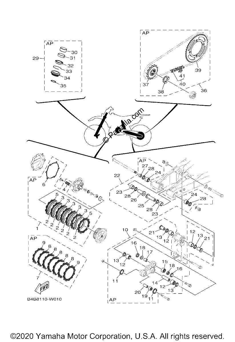 Diagrama de MAINTENANCE PARTS KIT