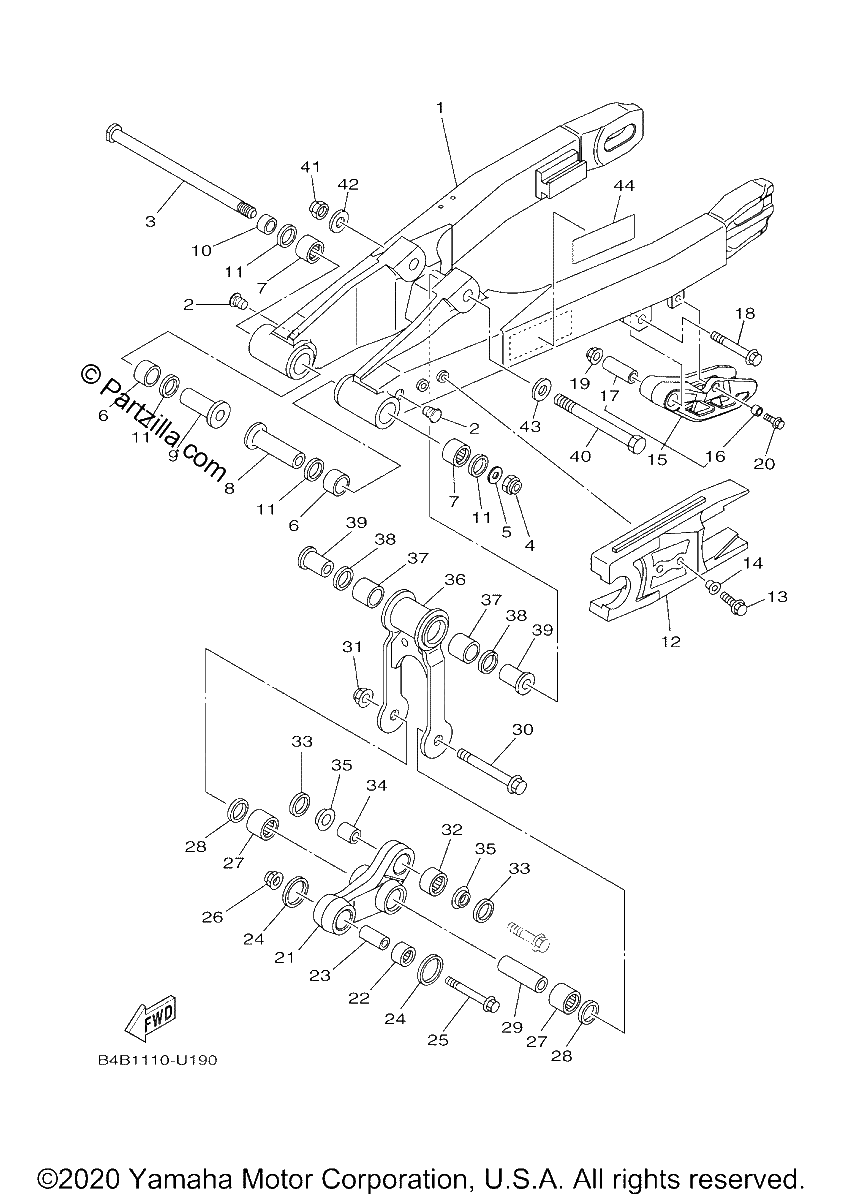 Diagrama de REAR ARM