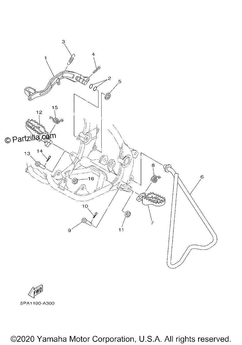 Diagrama de STAND FOOTREST