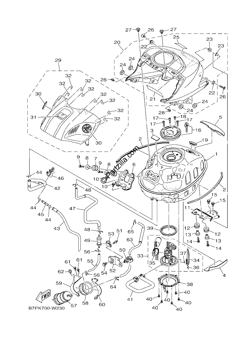 Diagrama de FUEL TANK