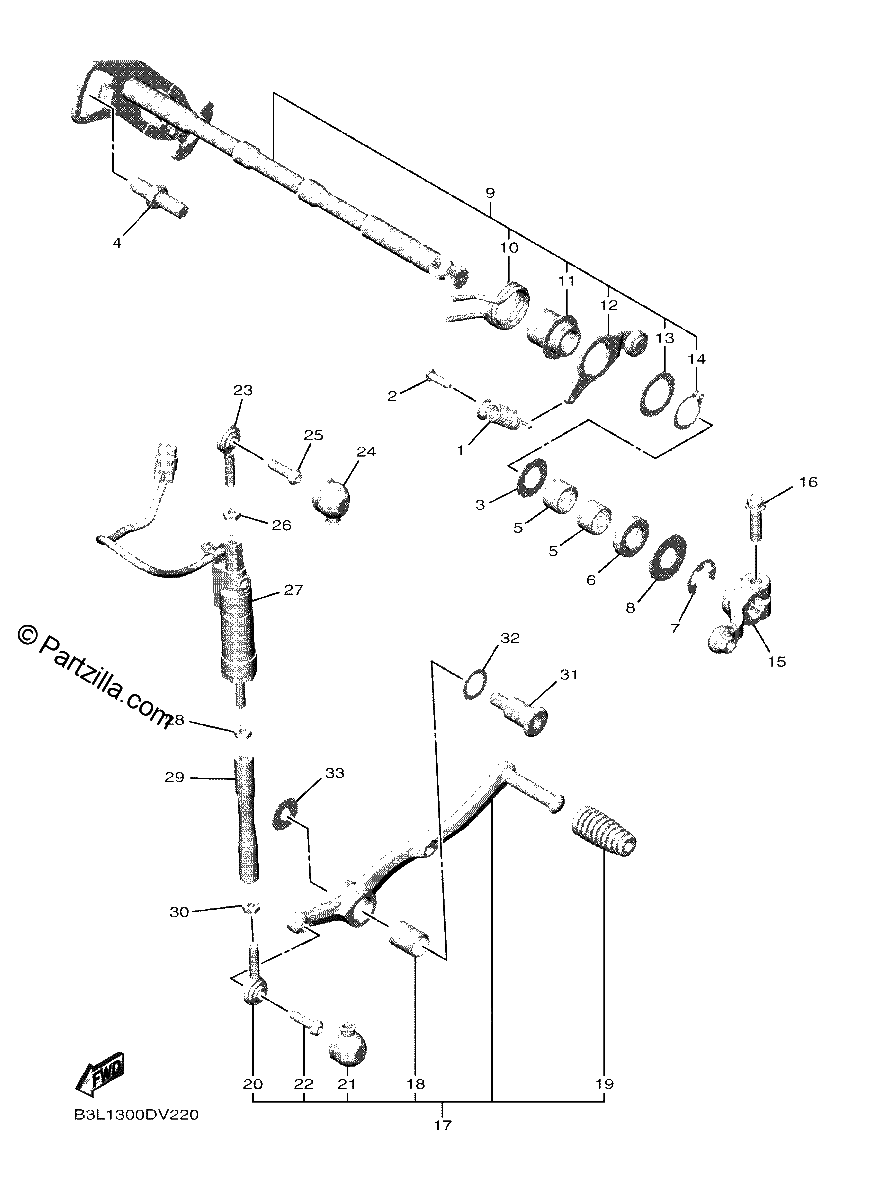 Diagrama de SHIFT SHAFT
