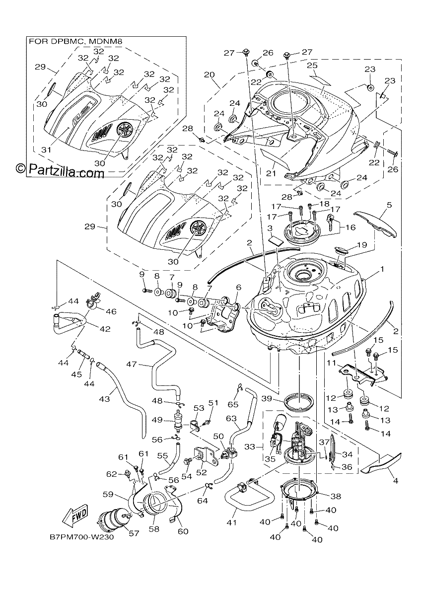 Diagrama de FUEL TANK