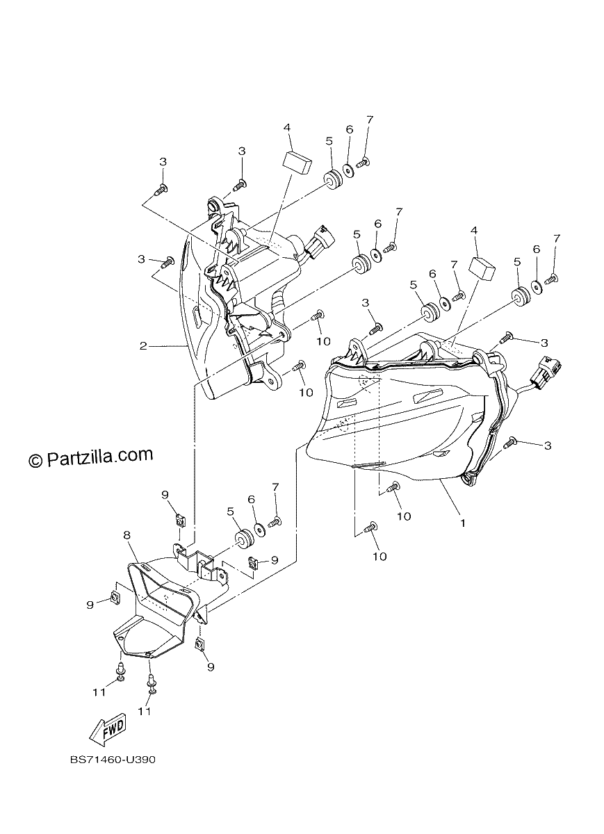 Diagrama de HEADLIGHT