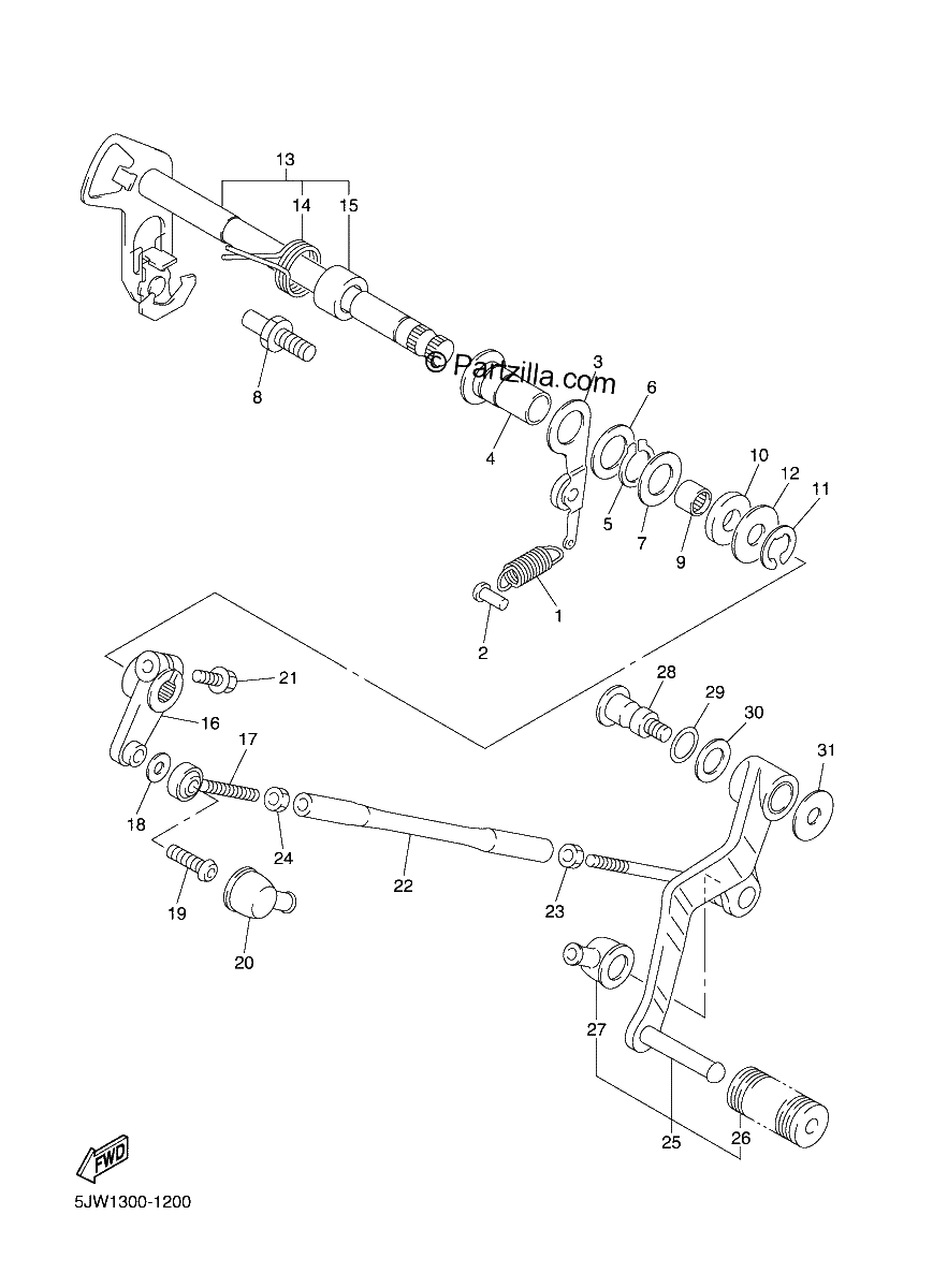 Diagrama de SHIFT SHAFT