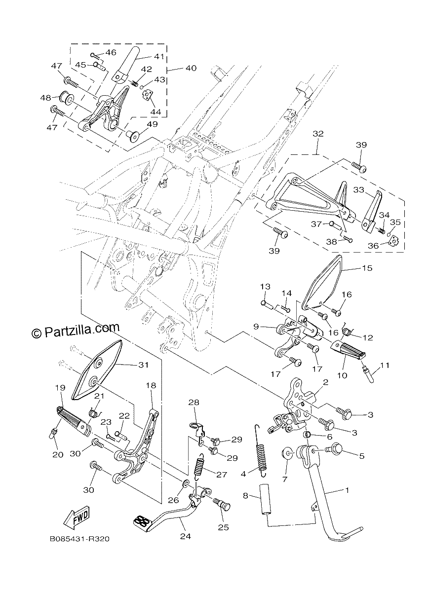 Diagrama de STAND FOOTREST