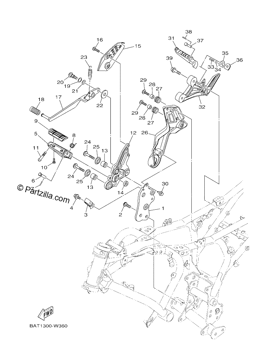 Diagrama de STAND FOOTREST 2