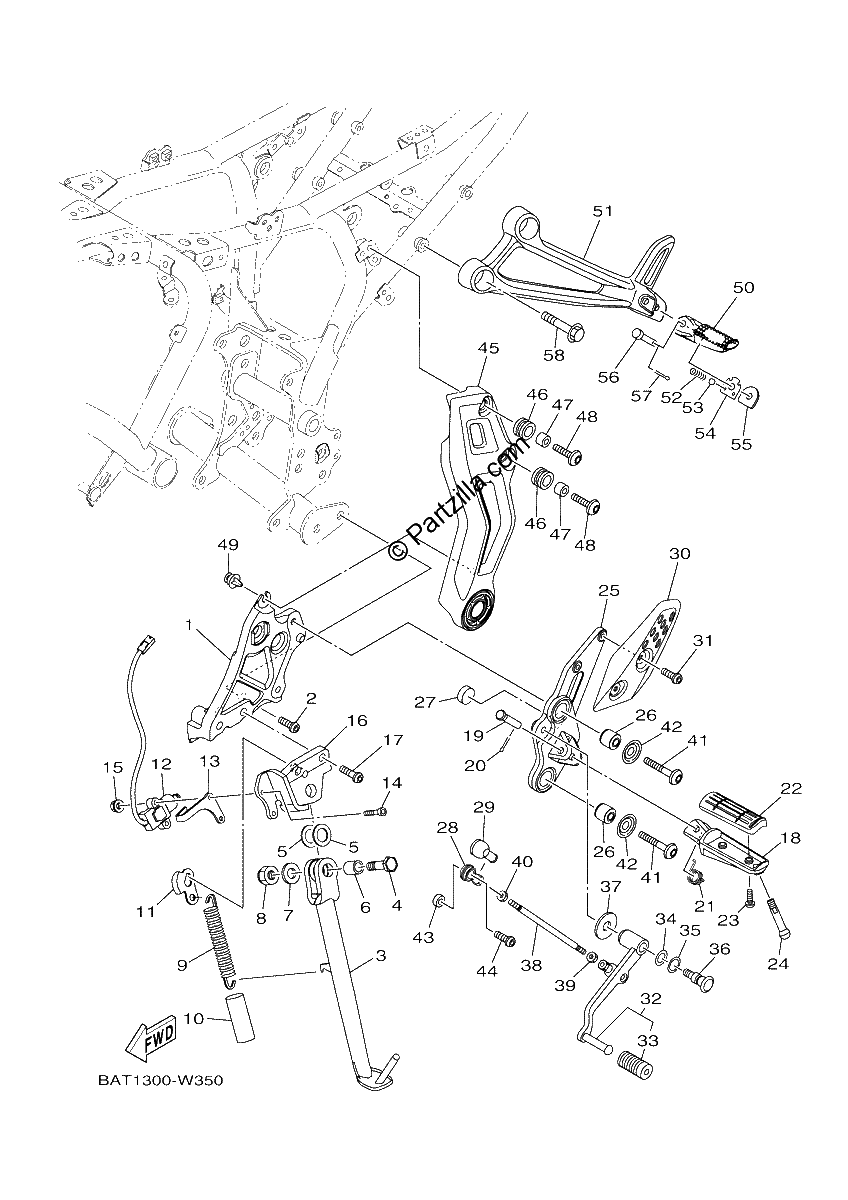 Diagrama de STAND FOOTREST