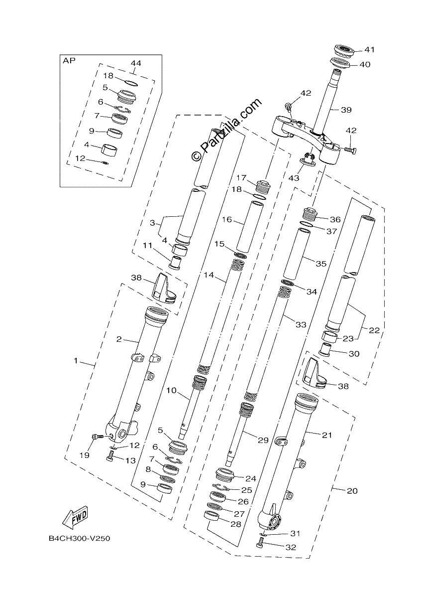 Diagrama de FRONT FORK
