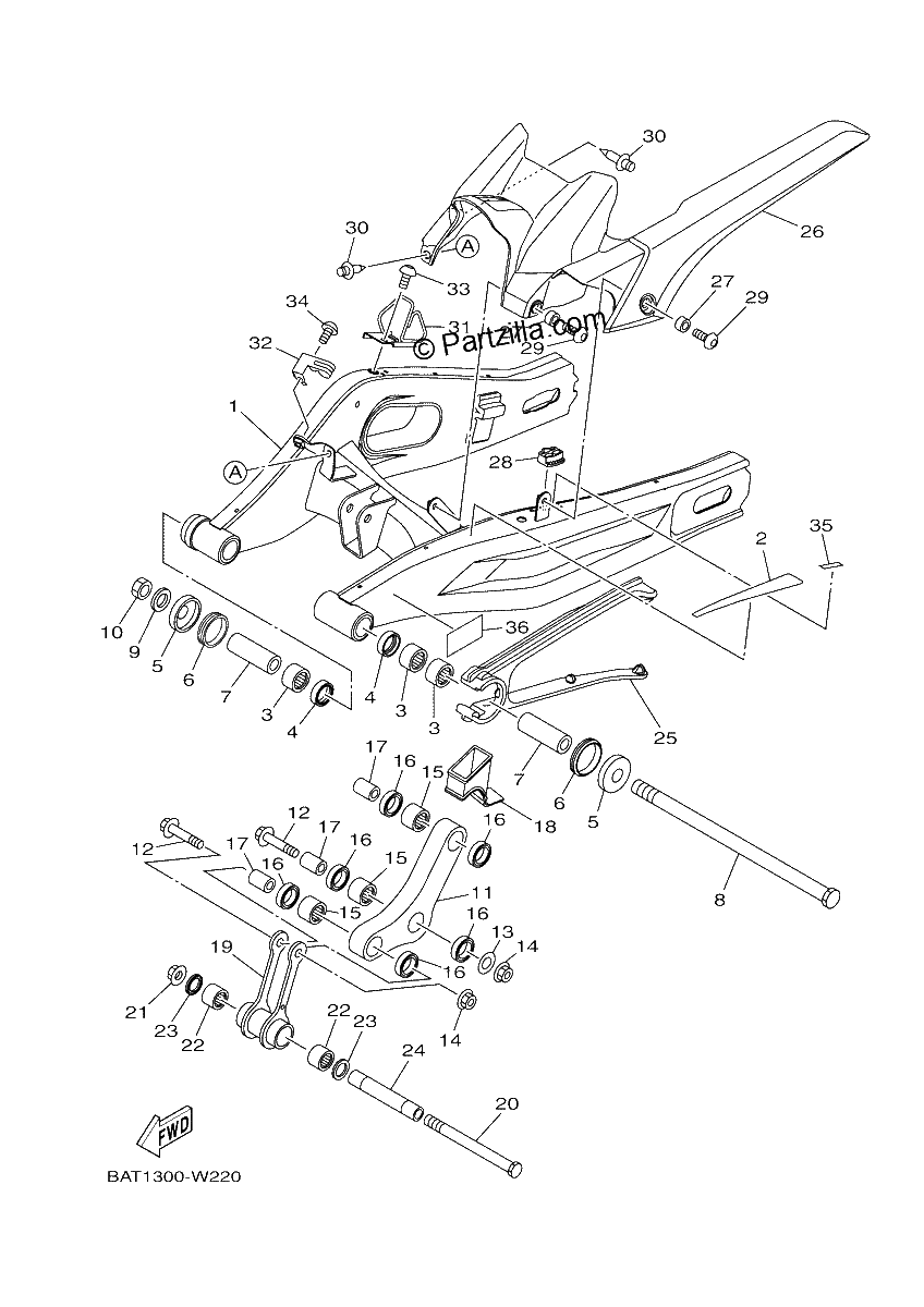 Diagrama de REAR ARM