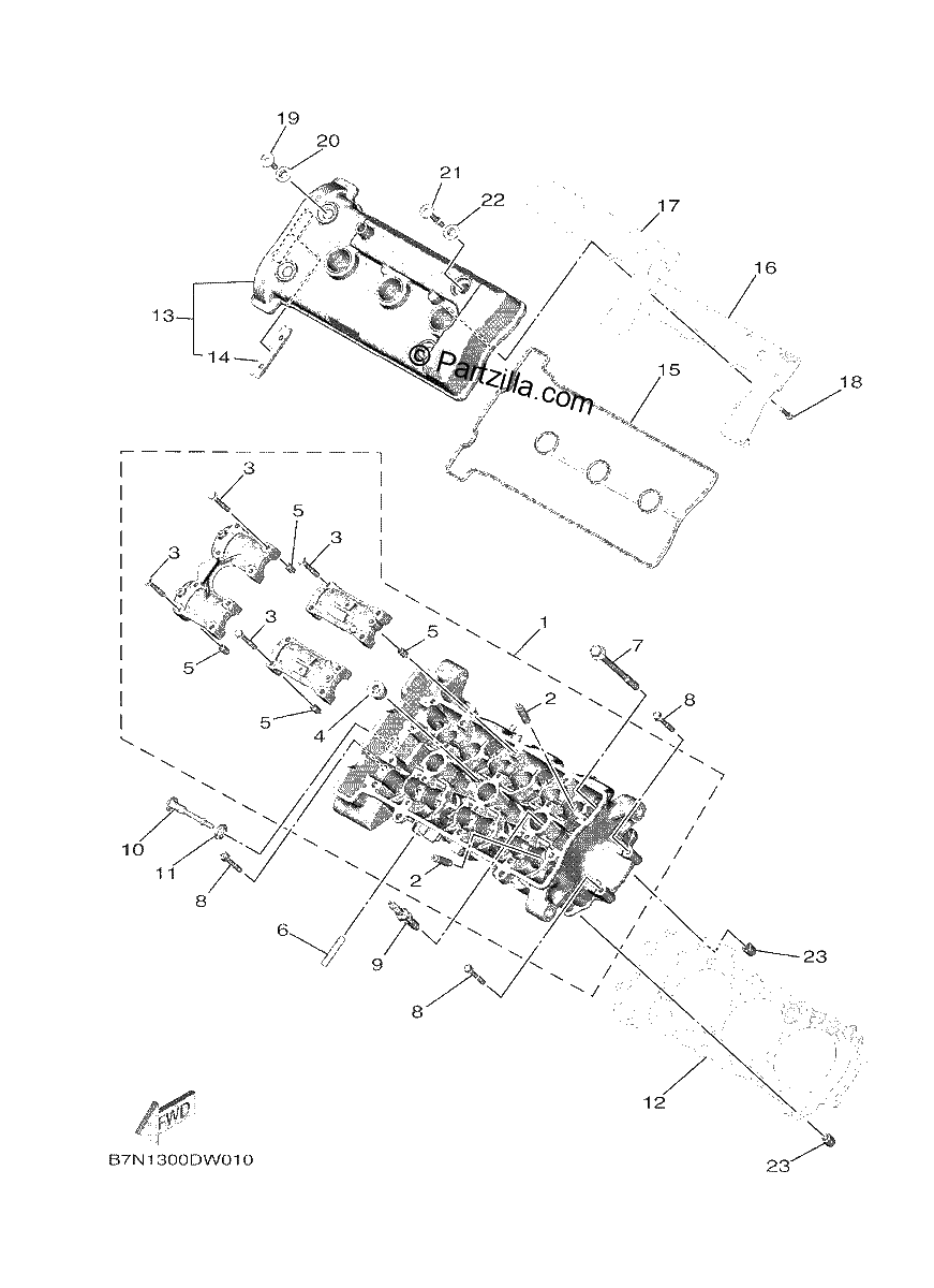 Diagrama de CYLINDER HEAD