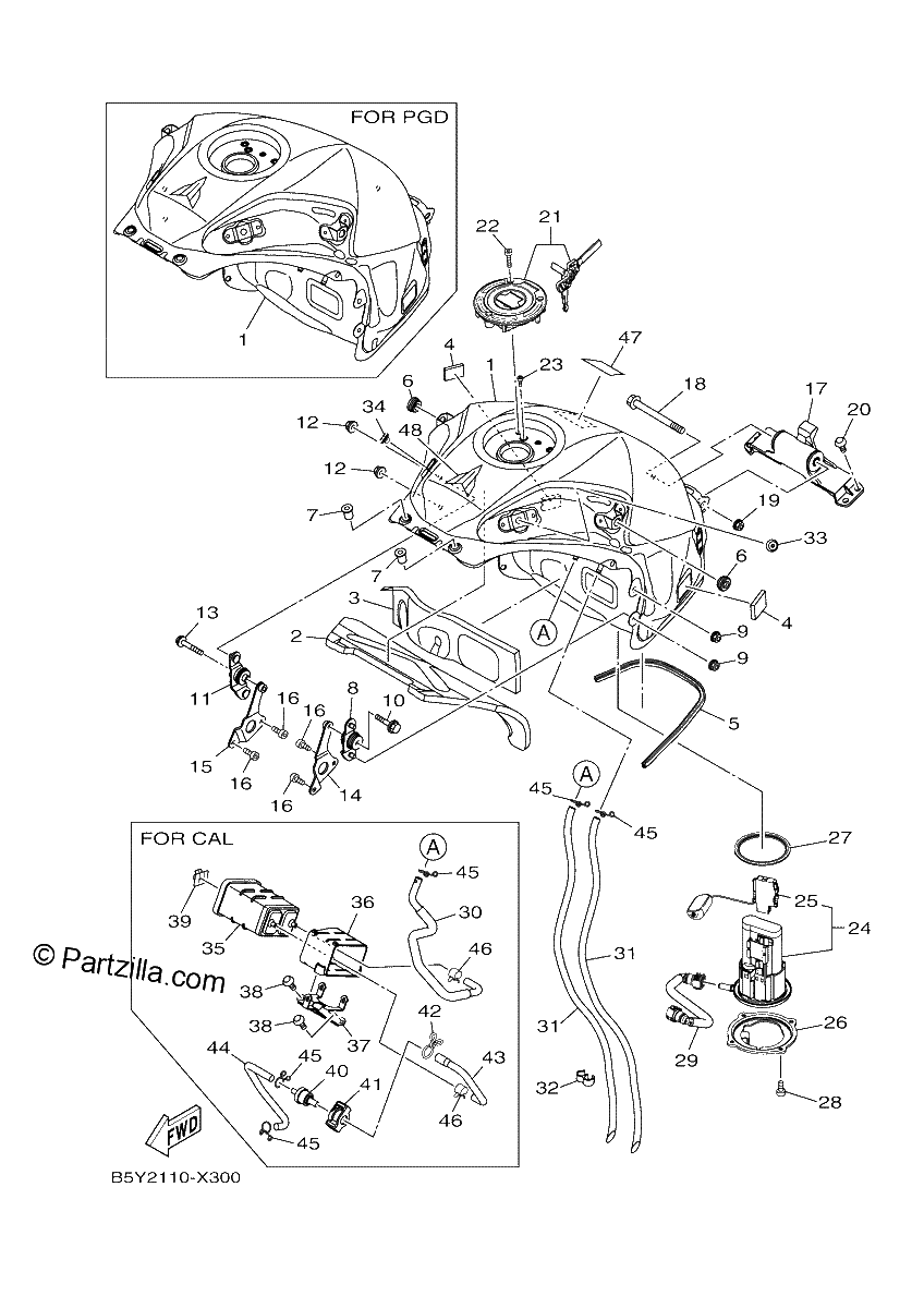 Diagrama de FUEL TANK