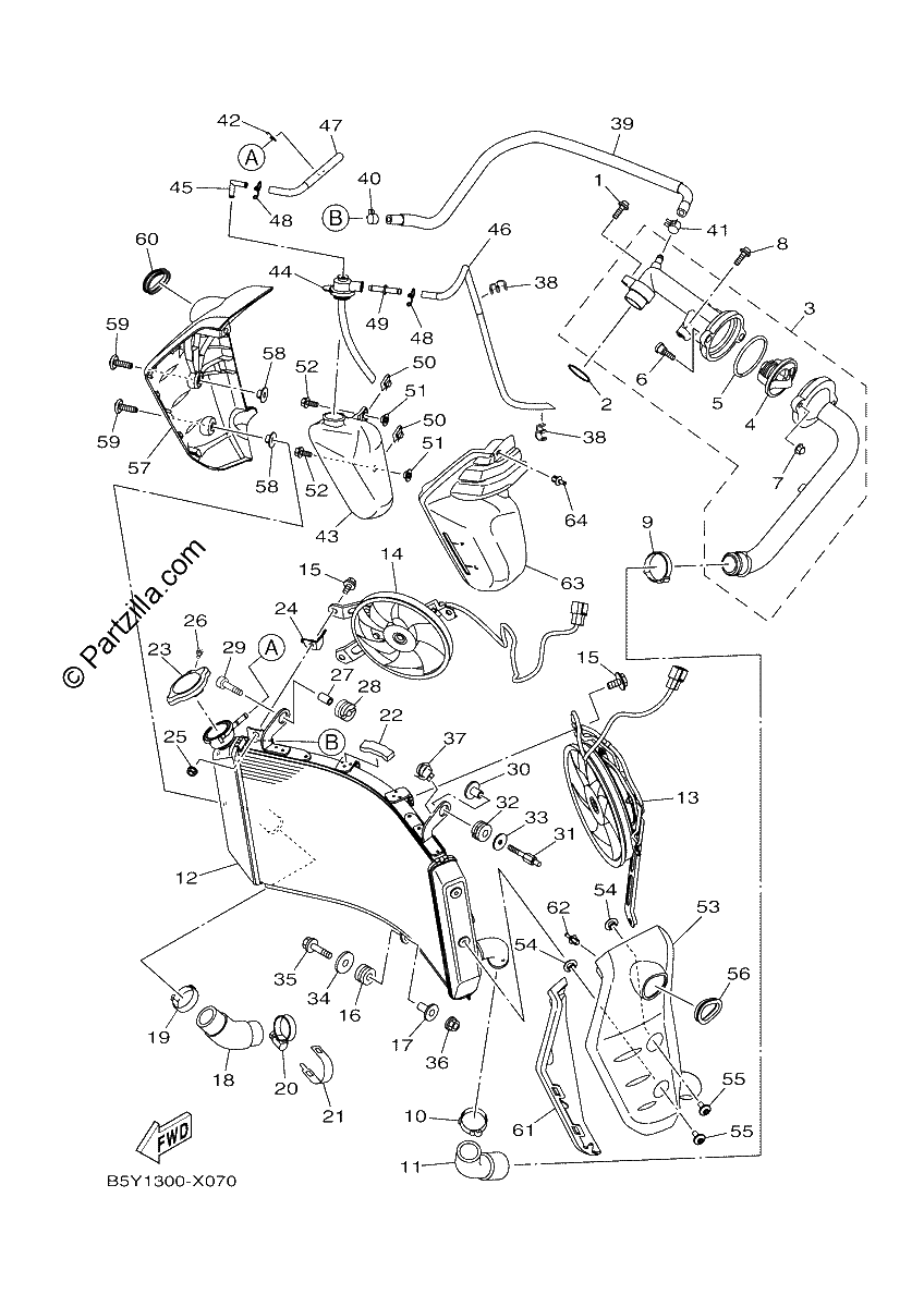 Diagrama de RADIATOR HOSE