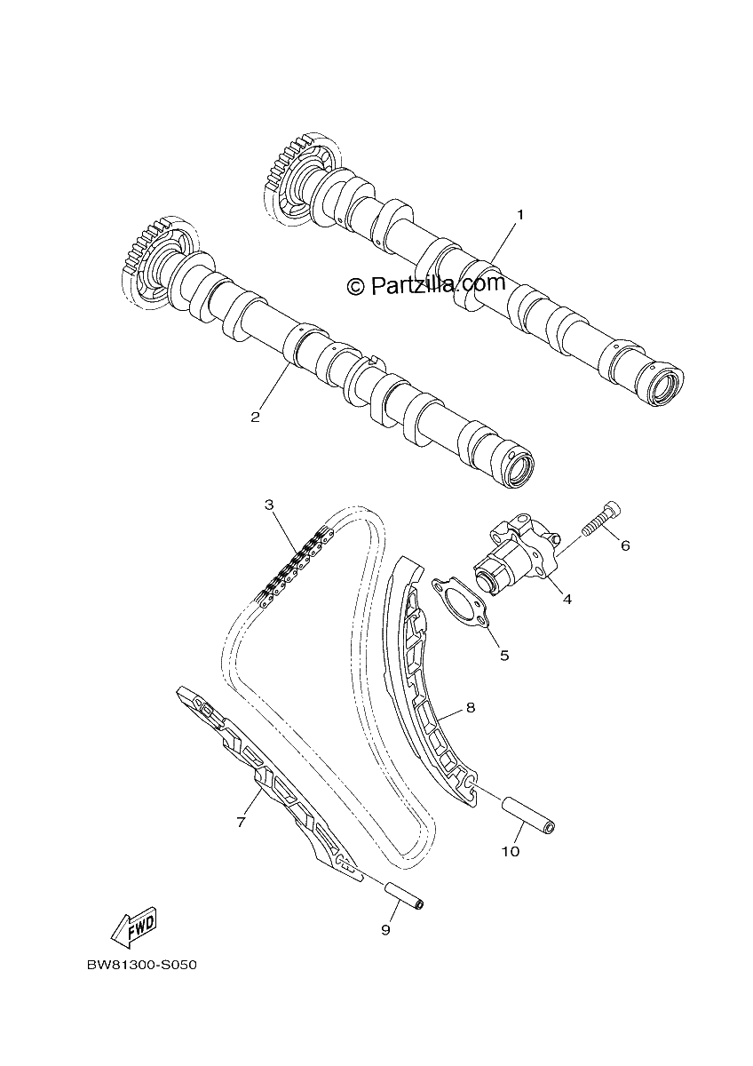 Diagrama de CAMSHAFT CHAIN
