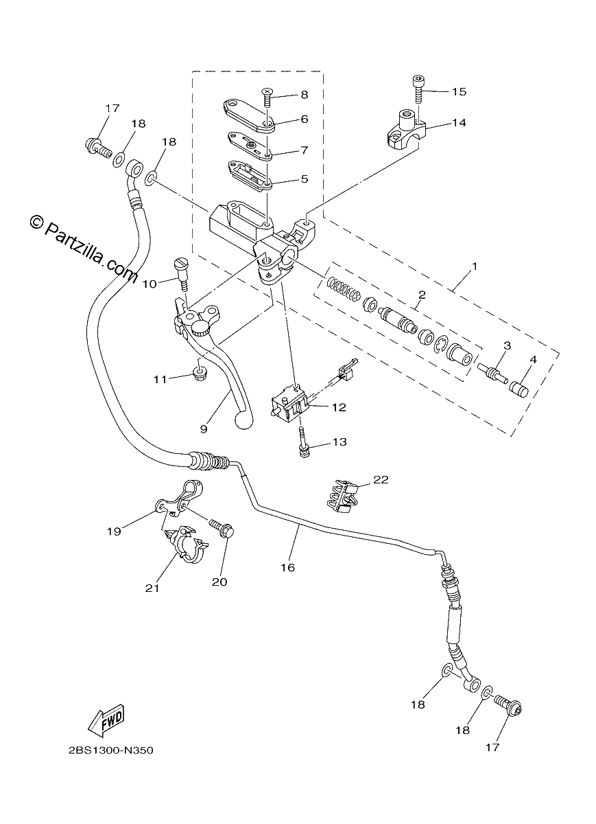 Diagrama de FRONT MASTER CYLINDER 2