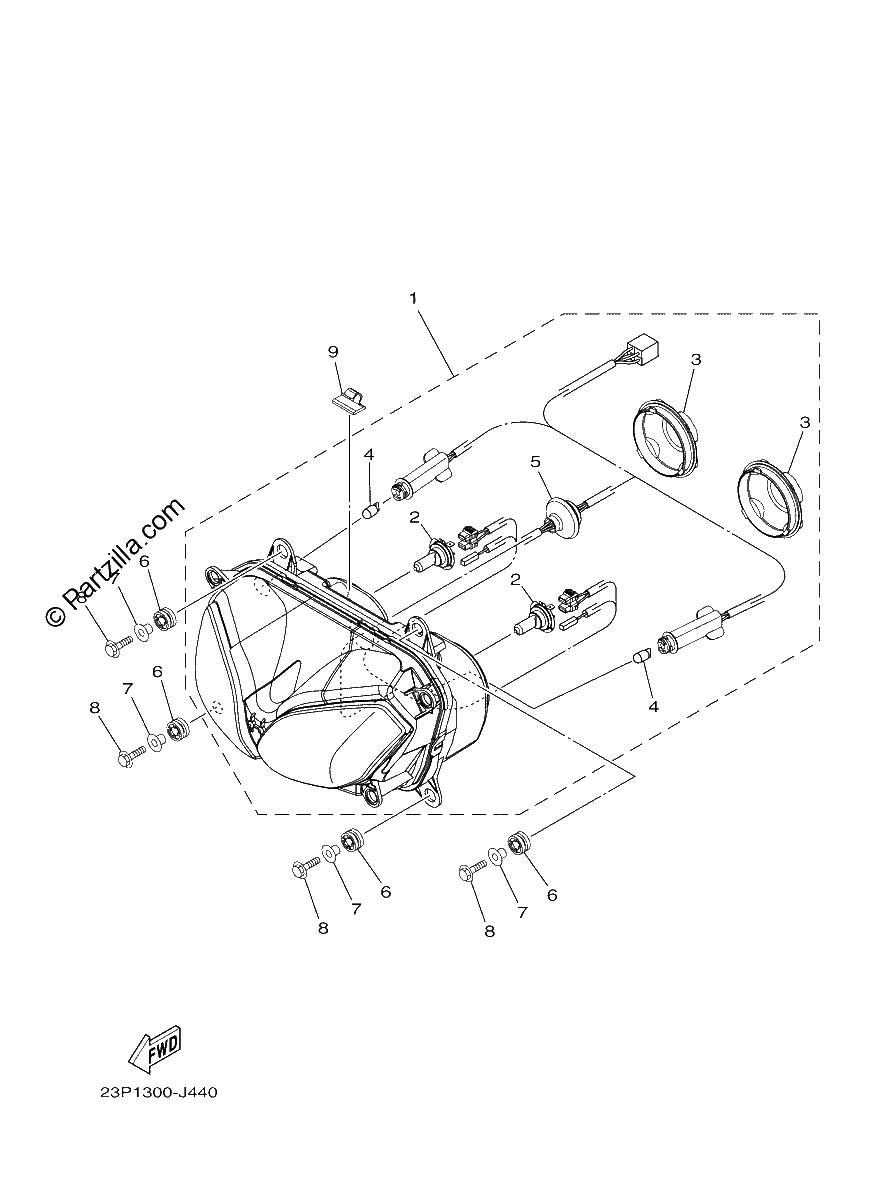 Diagrama de HEADLIGHT