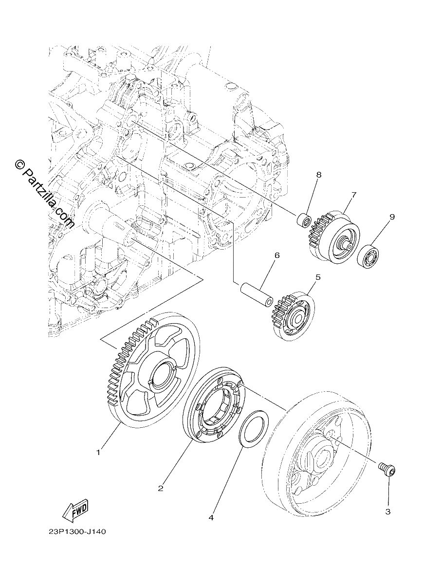 Diagrama de STARTER CLUTCH