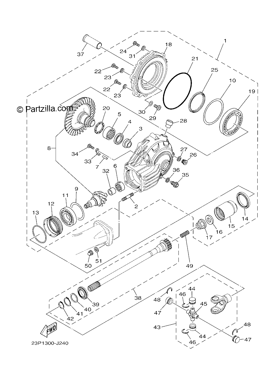 Diagrama de DRIVE SHAFT