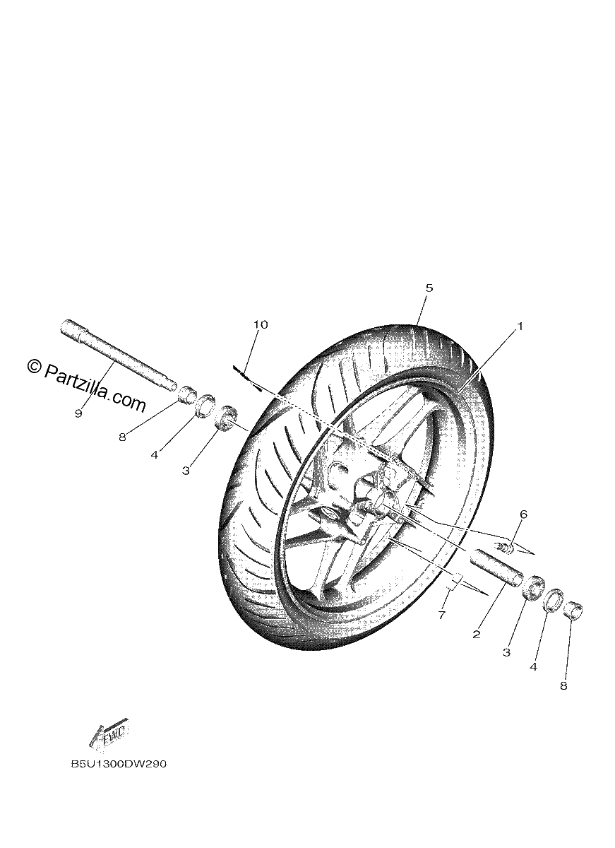 Diagrama de FRONT WHEEL