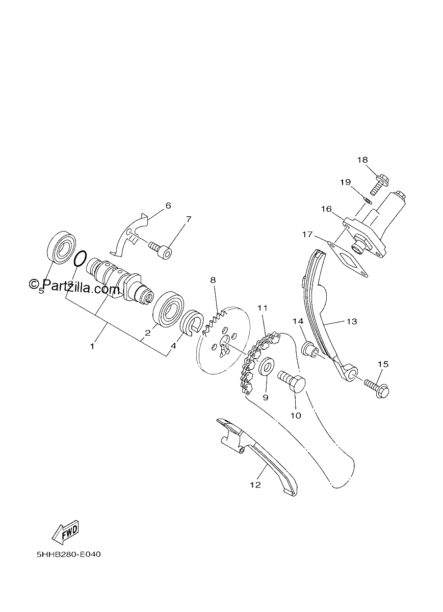 Diagrama de CAMSHAFT CHAIN