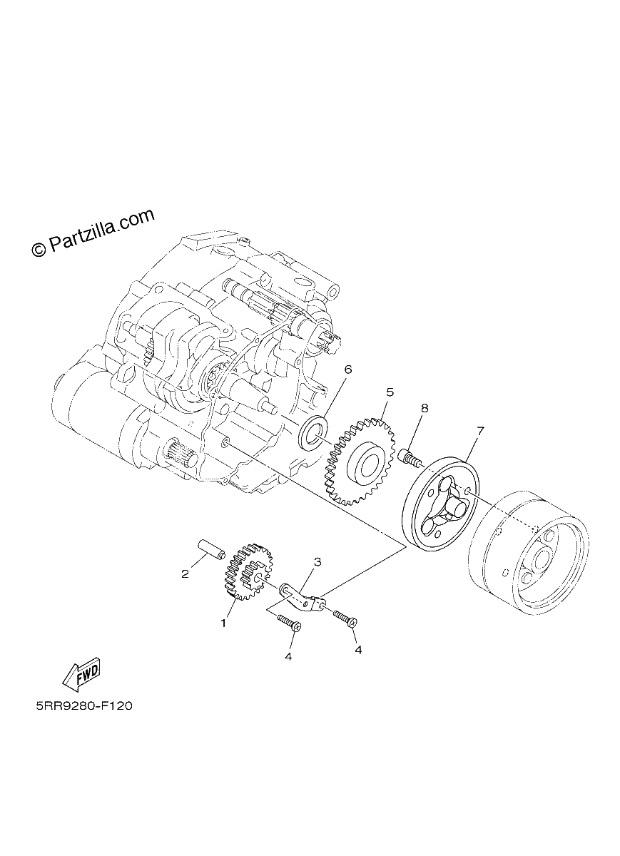 Diagrama de STARTER CLUTCH