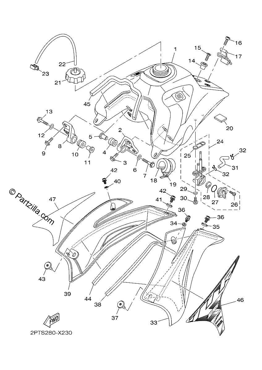 Diagrama de FUEL TANK