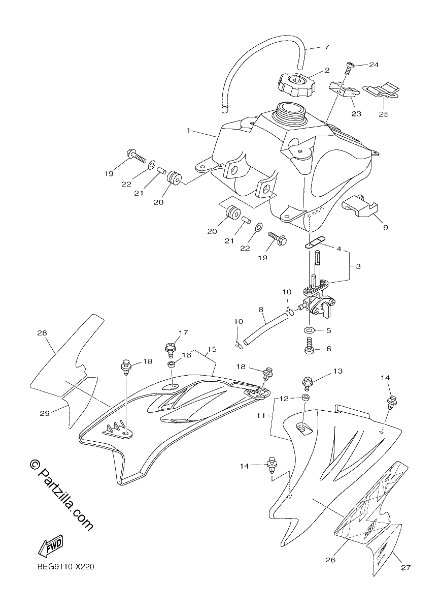 Diagrama de FUEL TANK