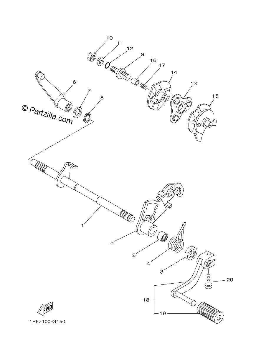 Diagrama de SHIFT SHAFT