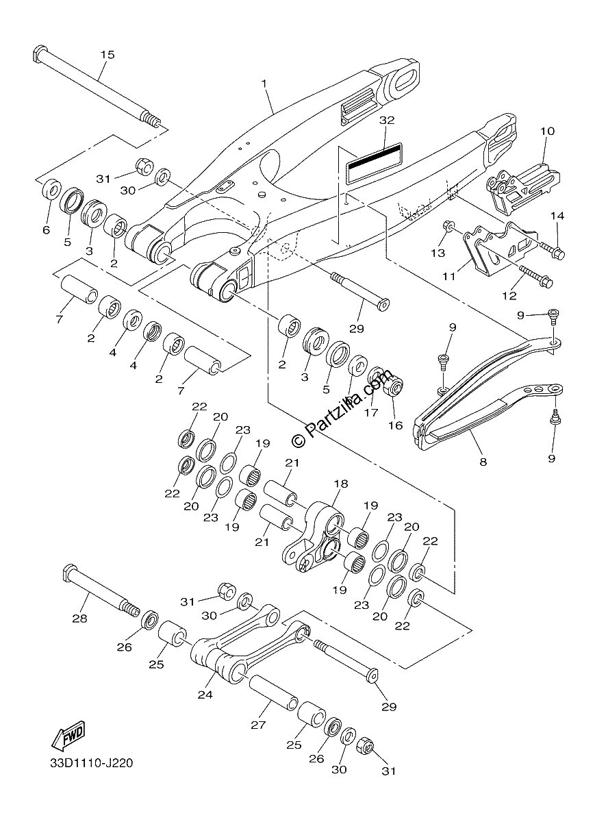 Diagrama de REAR ARM