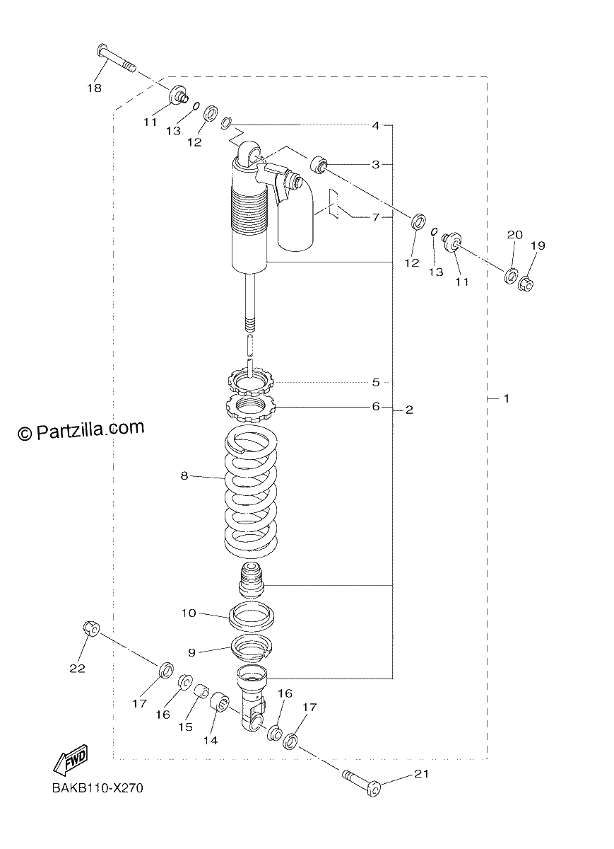 Diagrama de REAR SUSPENSION