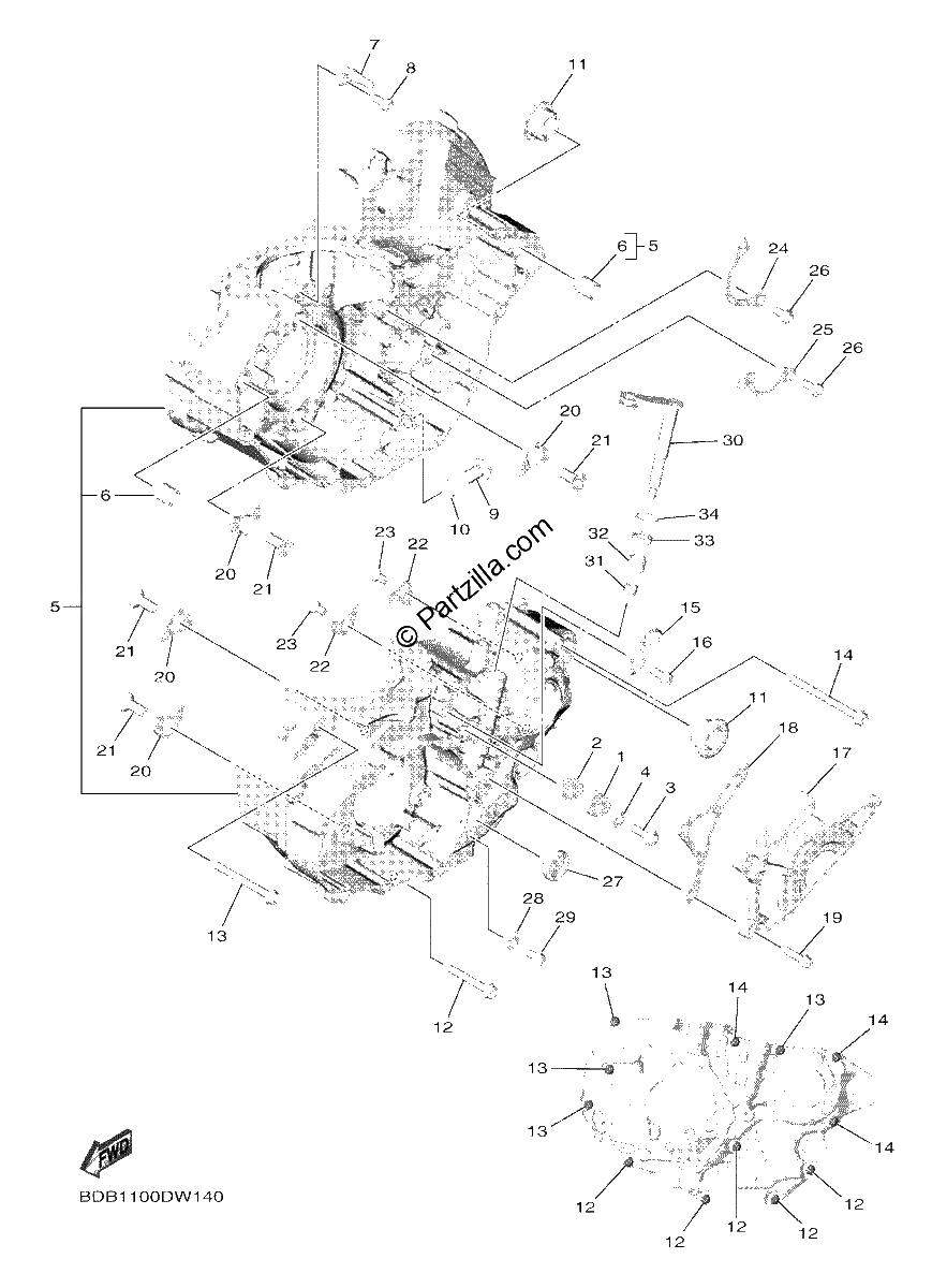 Diagrama de CRANKCASE