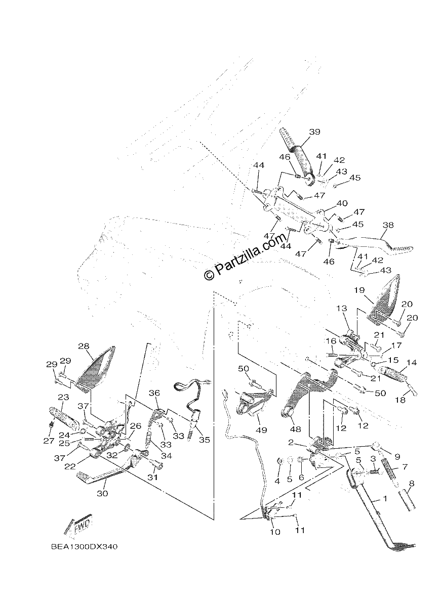 Diagrama de STAND FOOTREST