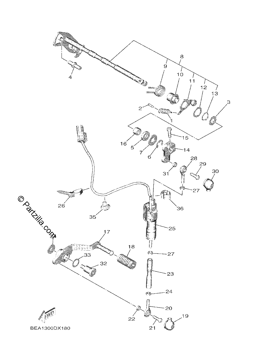 Diagrama de SHIFT SHAFT