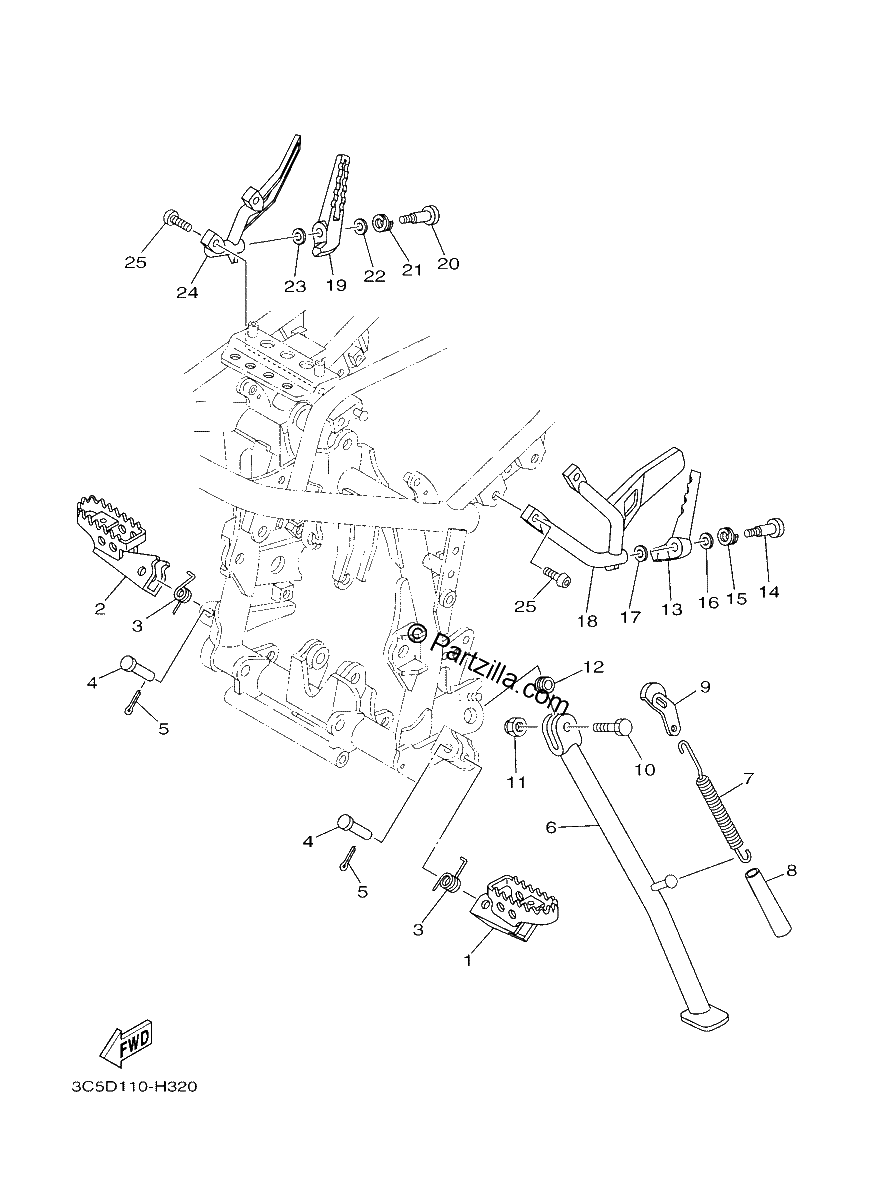 Diagrama de STAND FOOTREST
