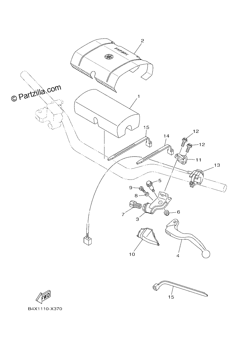 Diagrama de HANDLE SWITCH LEVER