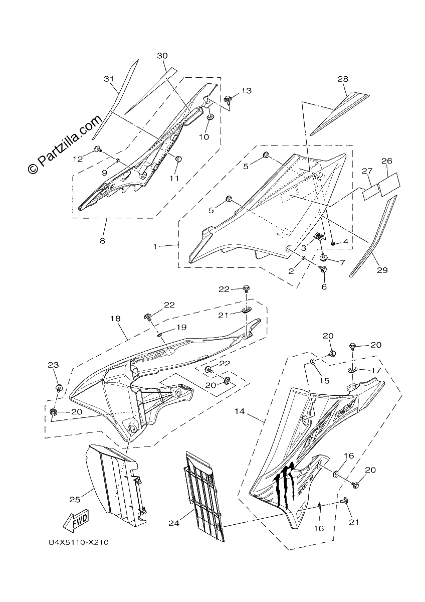 Diagrama de SIDE COVER