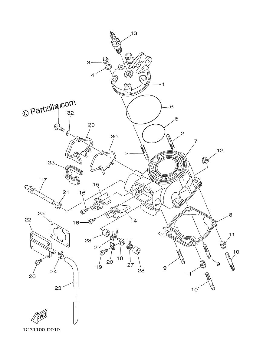 Diagrama de CYLINDER HEAD