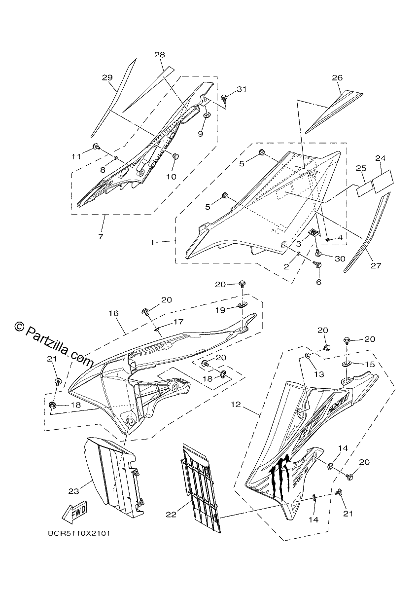 Diagrama de SIDE COVER