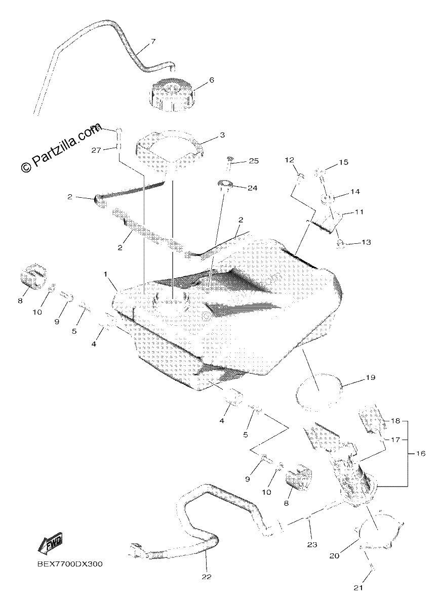 Diagrama de FUEL TANK